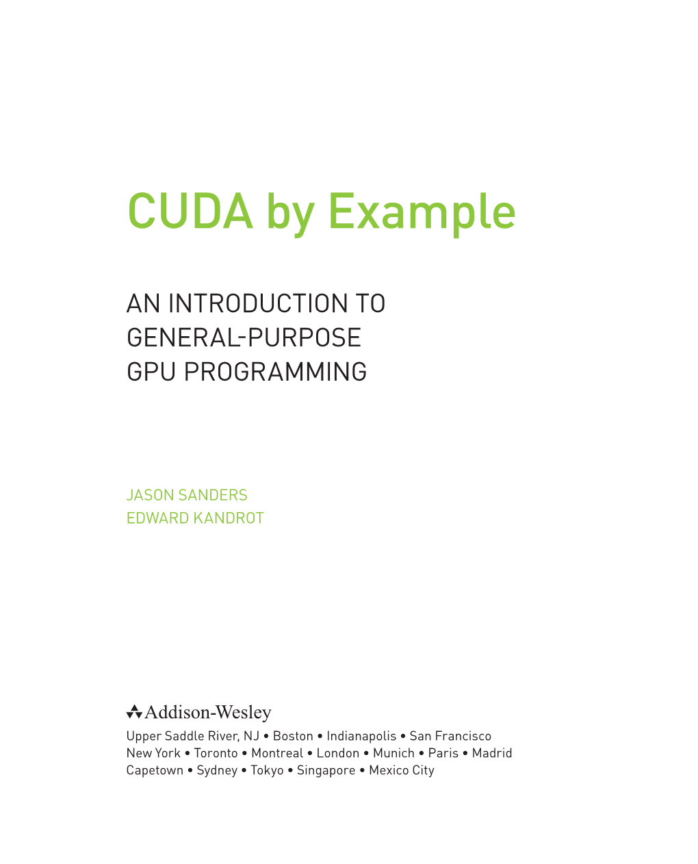 CUDA by Example