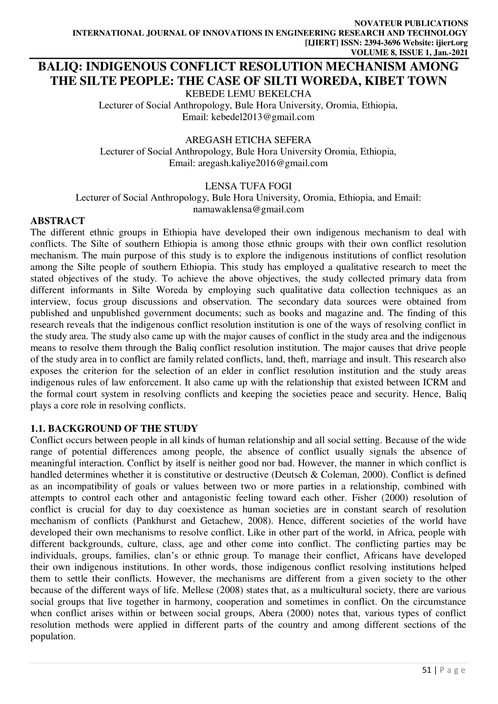 Baliq: Indigenous Conflict Resolution Mechanism