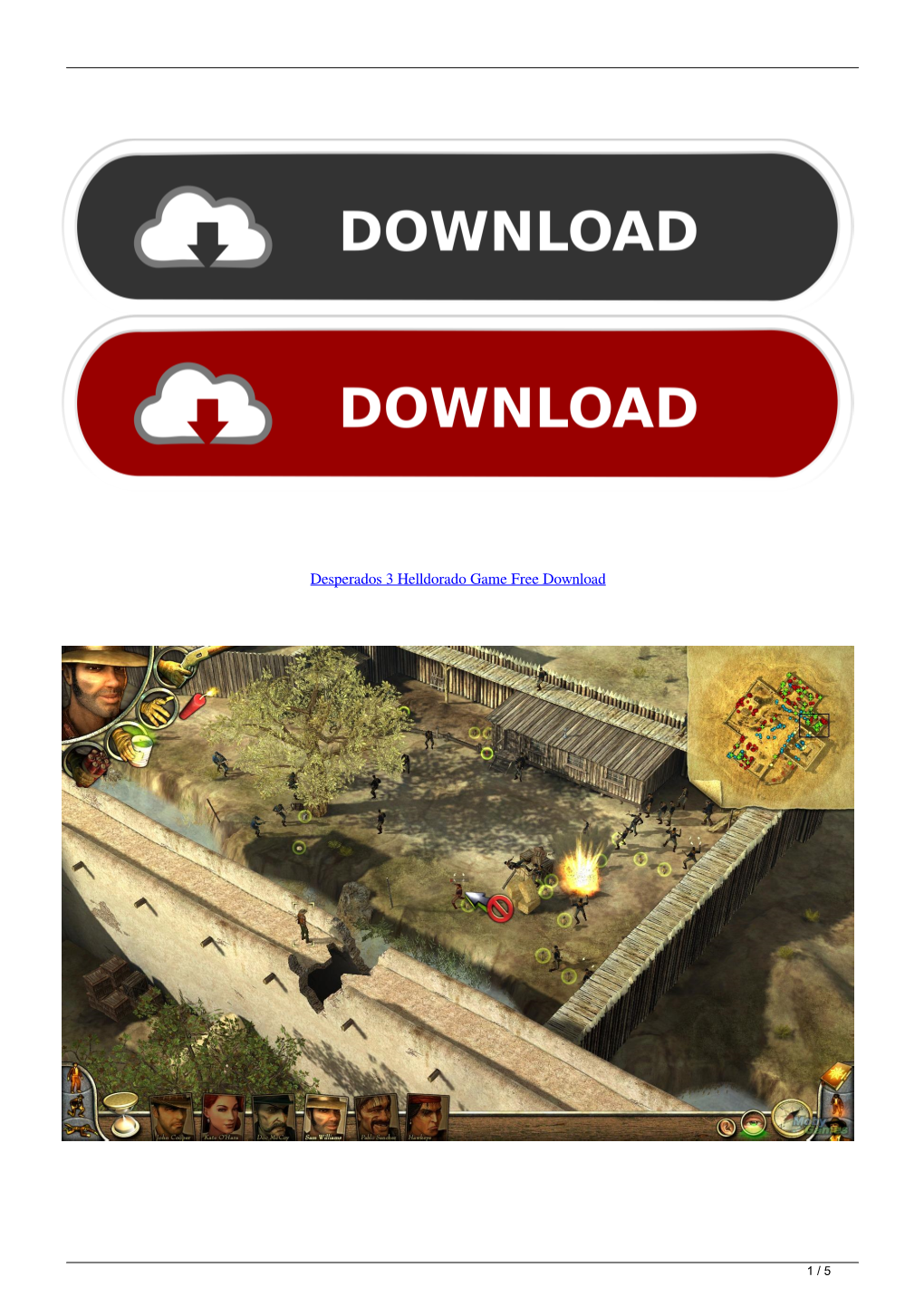 Desperados 3 Helldorado Game Free Download