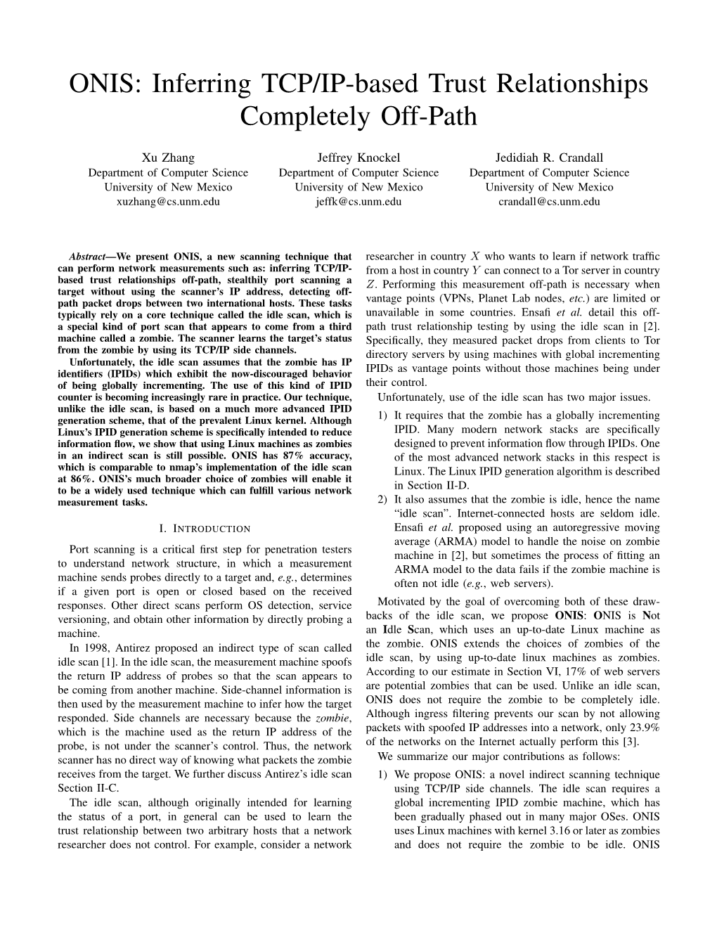 Inferring TCP/IP-Based Trust Relationships Completely Off-Path