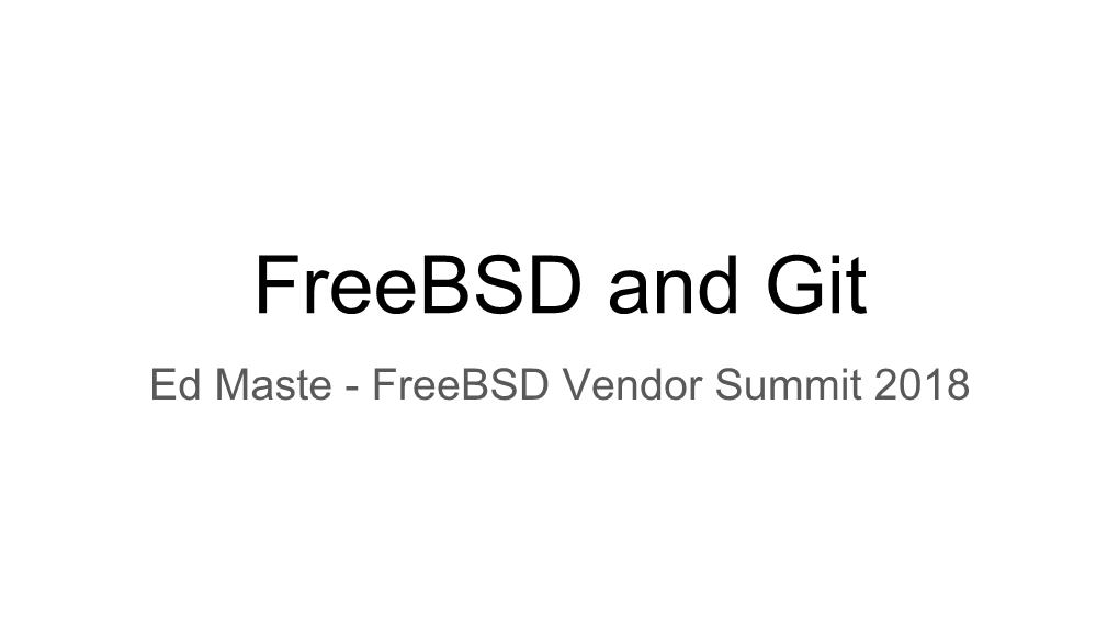 Freebsd-And-Git.Pdf