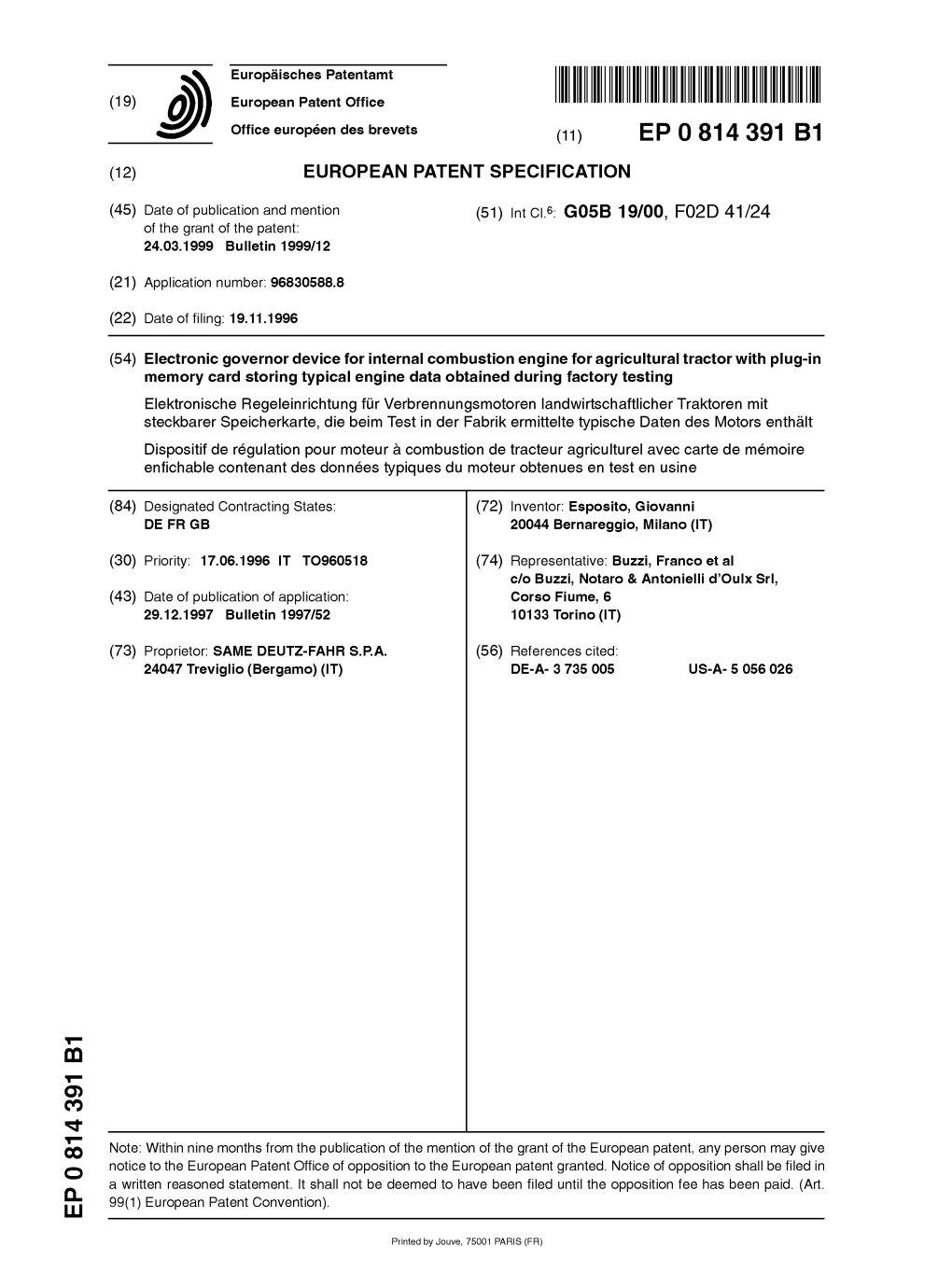 Electronic Governor Device for Internal Combustion Engine for Agricultural