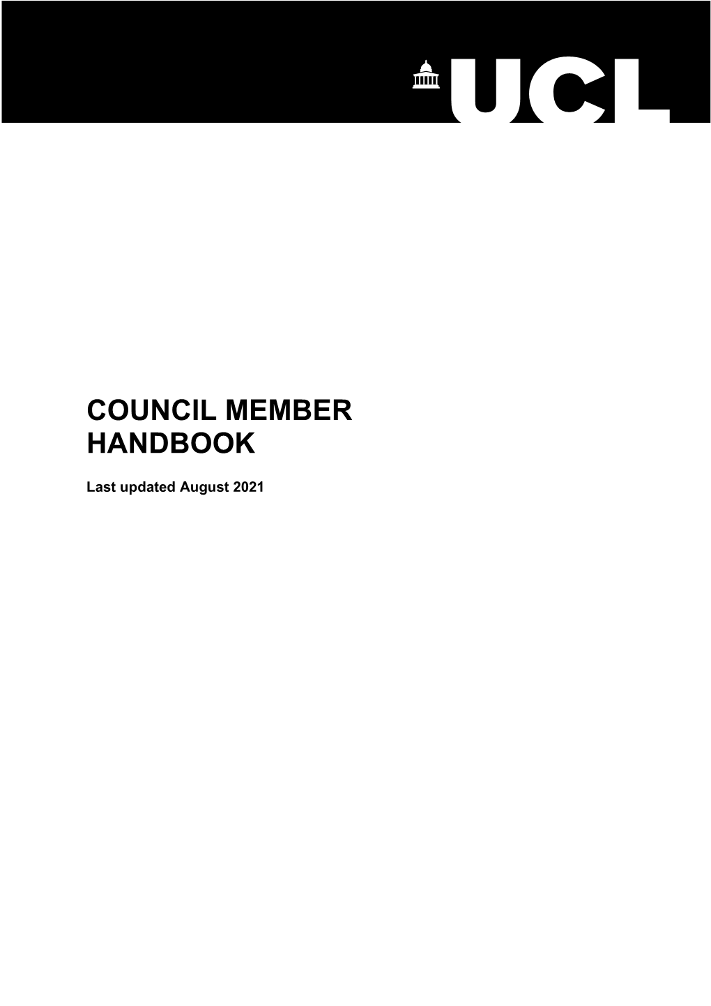 UCL Council Member Handbook