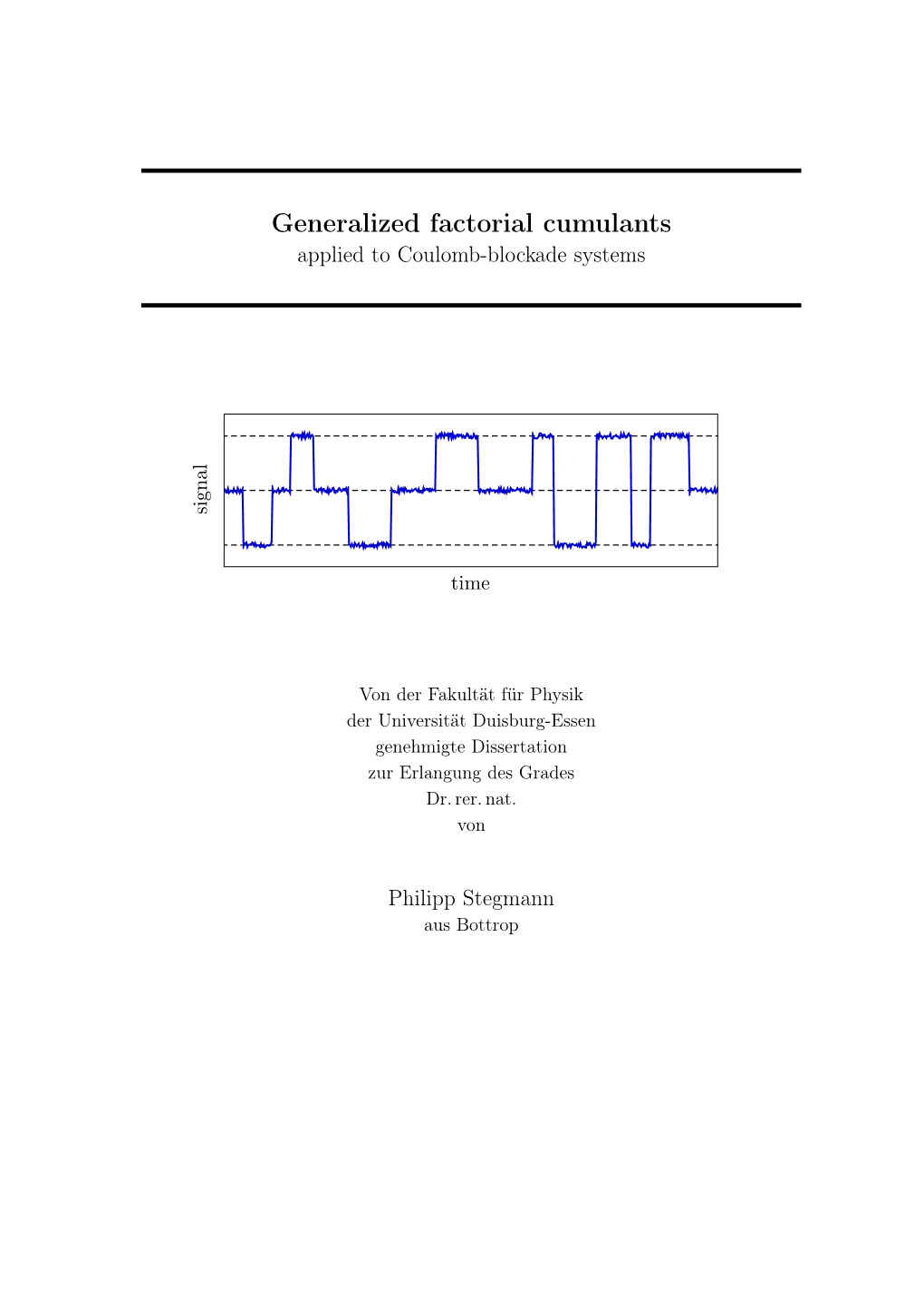 Generalized Factorial Cumulants Applied to Coulomb-Blockade Systems Signal