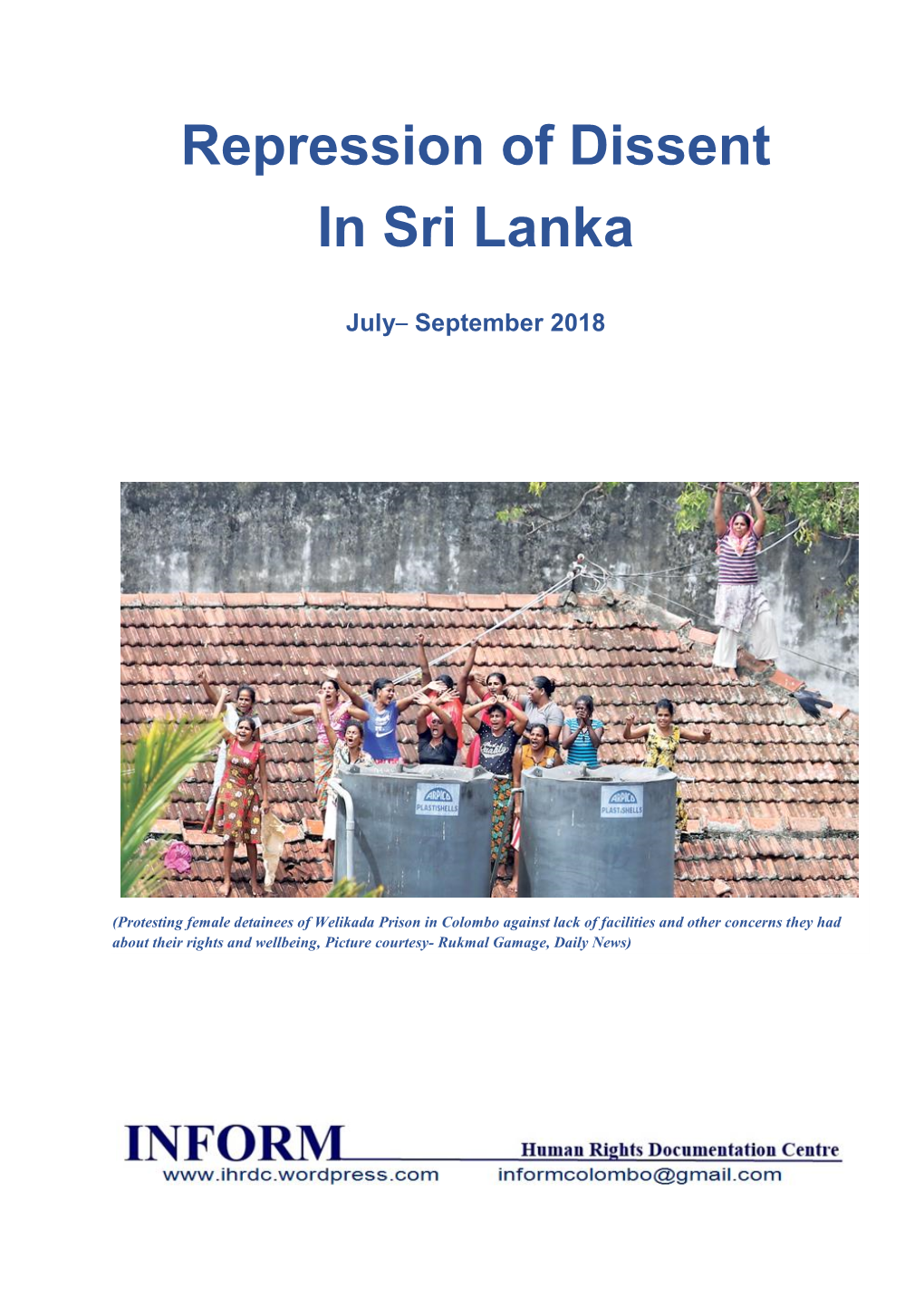 Repression of Dissent in Sri Lanka