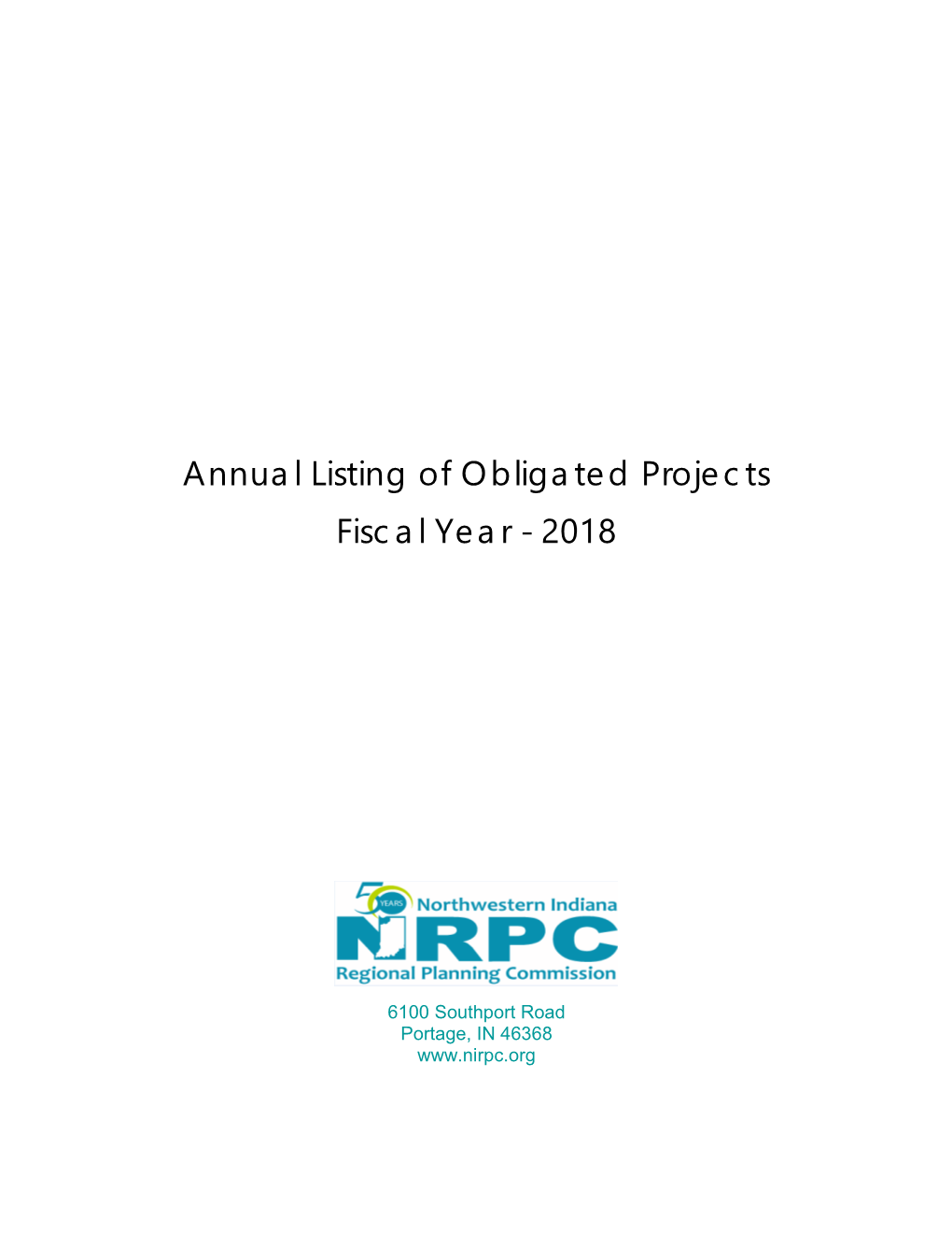 Annual List of Obligated Projects
