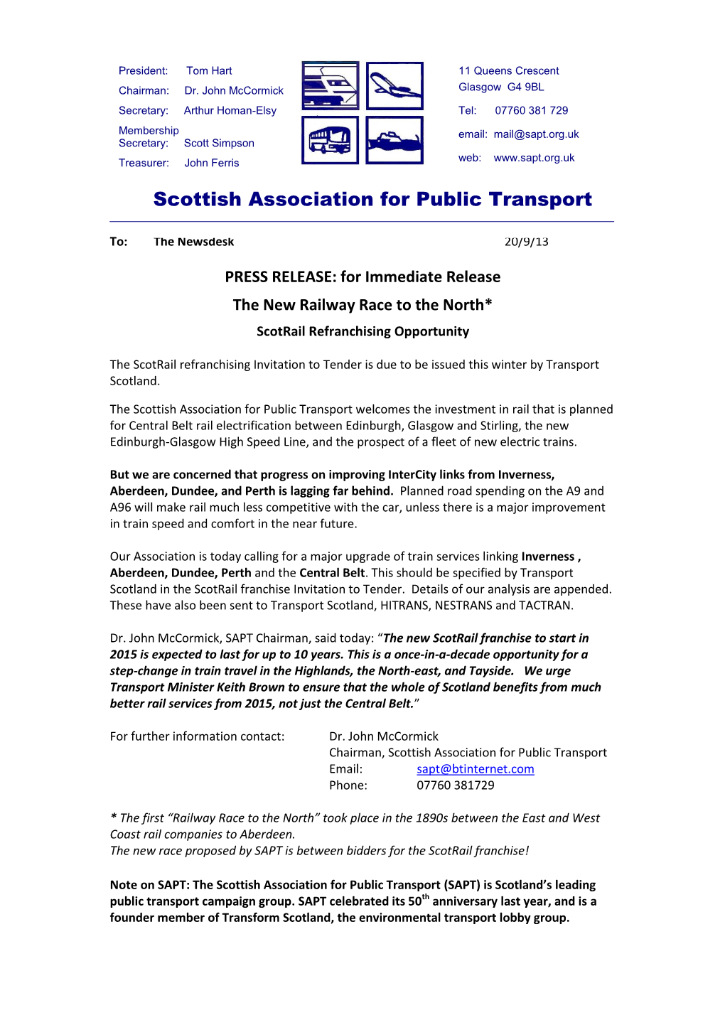 Scottish Association for Public Transport