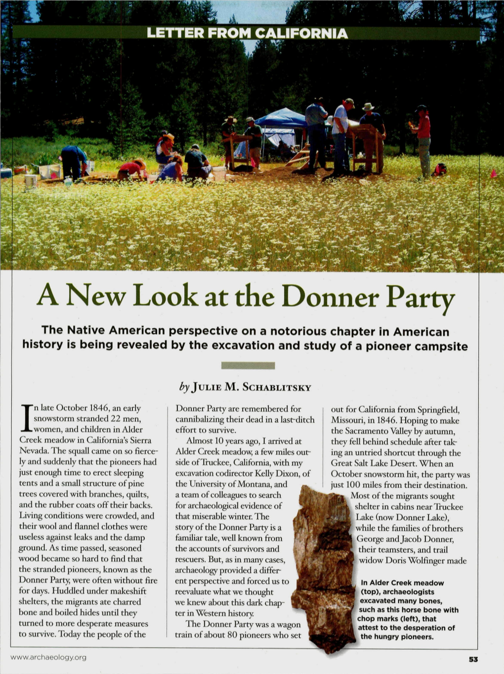 A New Look at the Donner Party