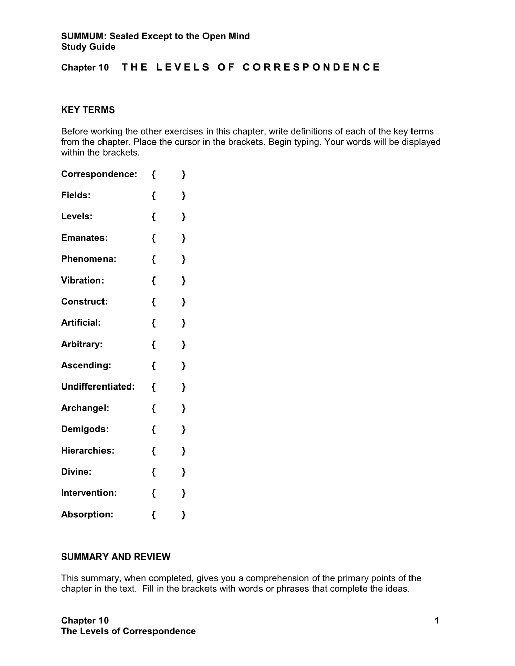 SUMMUM: Sealed Except to the Open Mind s1