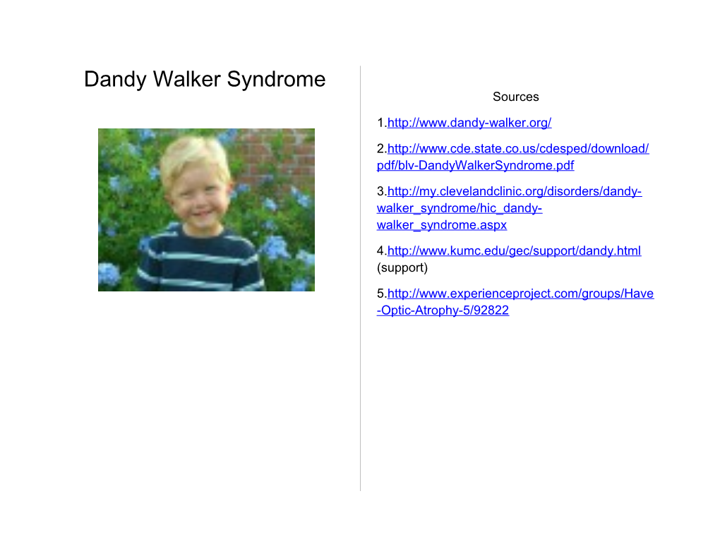 Dandy Walker Syndrome