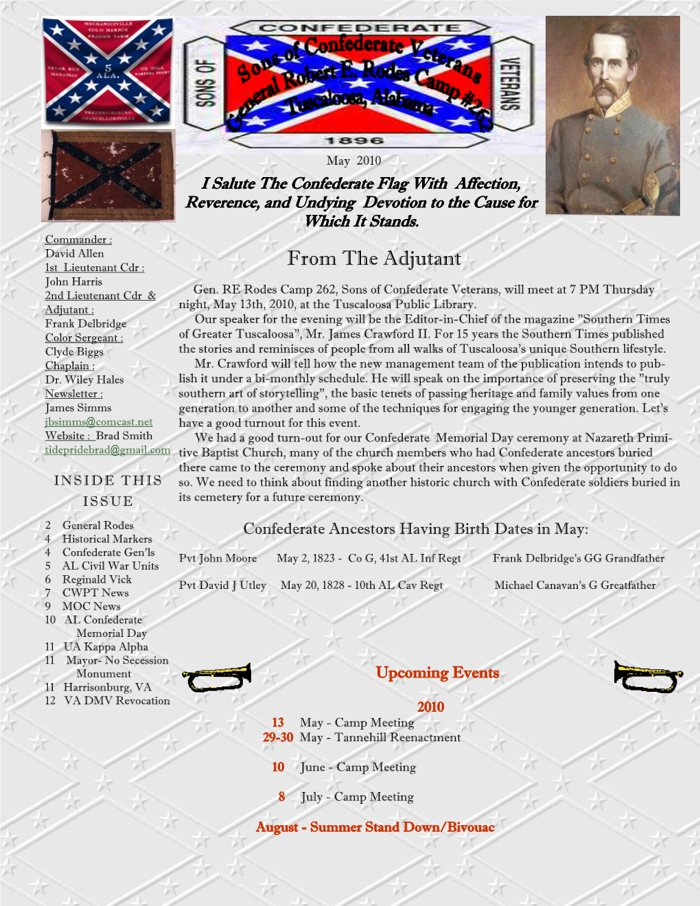 May 2010 Newsletter