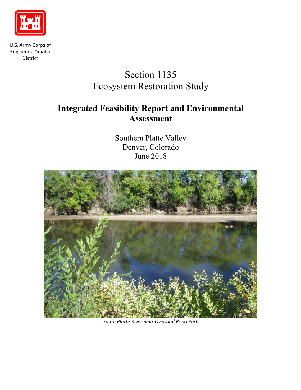 Section 1135 Ecosystem Restoration Study