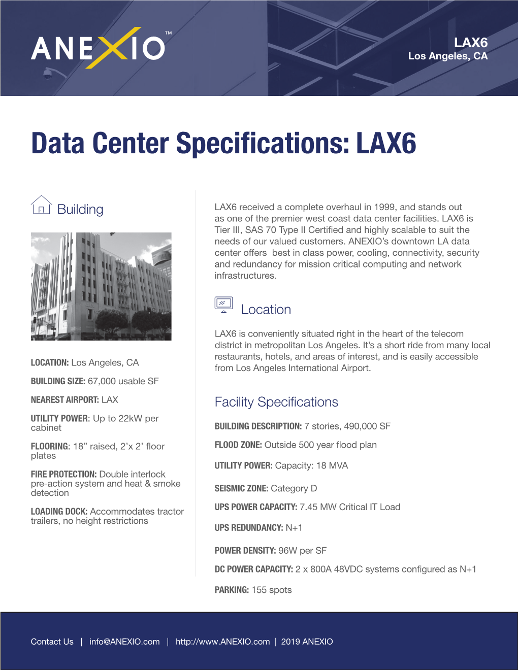 Data Center Specifications: LAX6