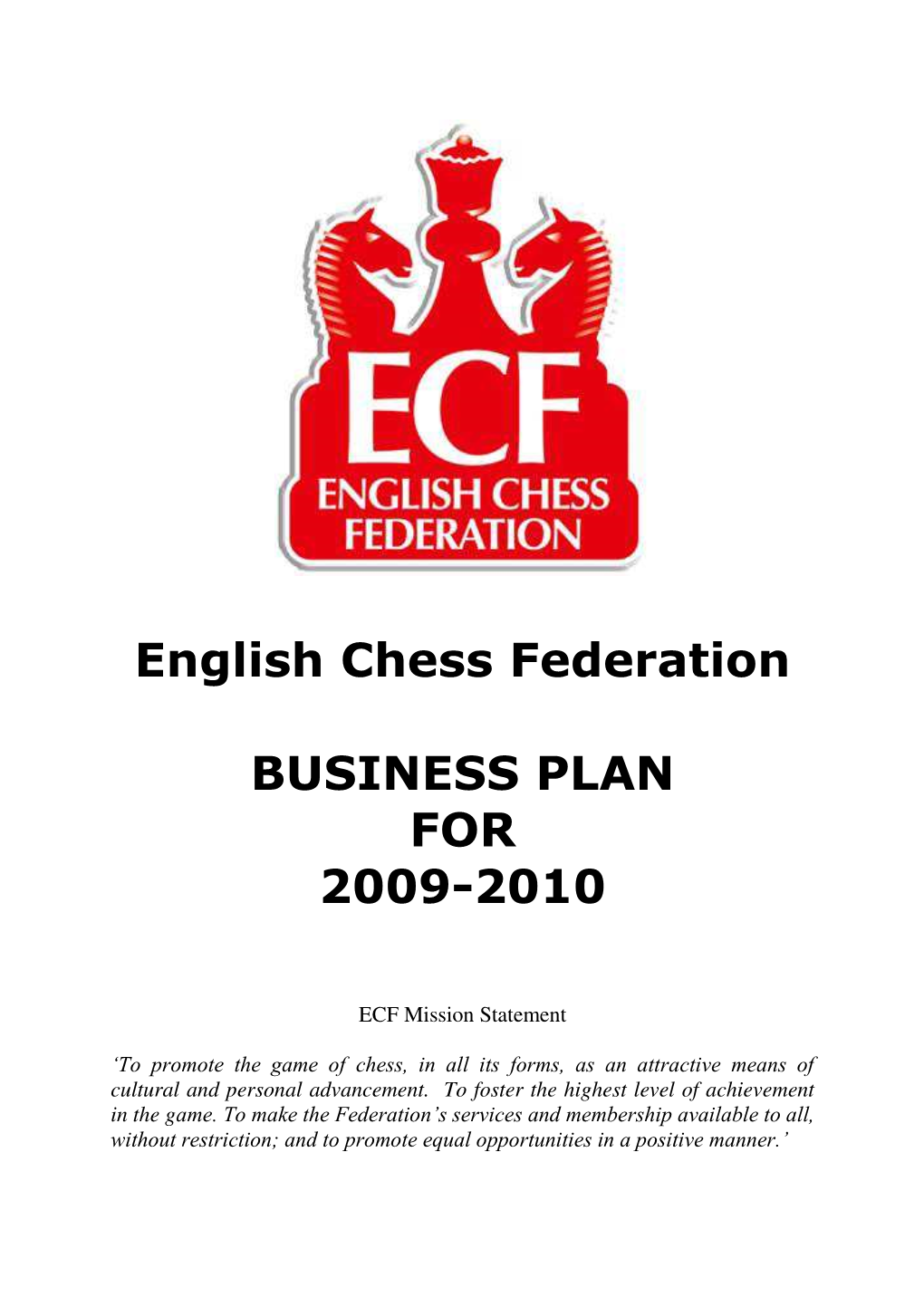 Business Plan 2009/2010