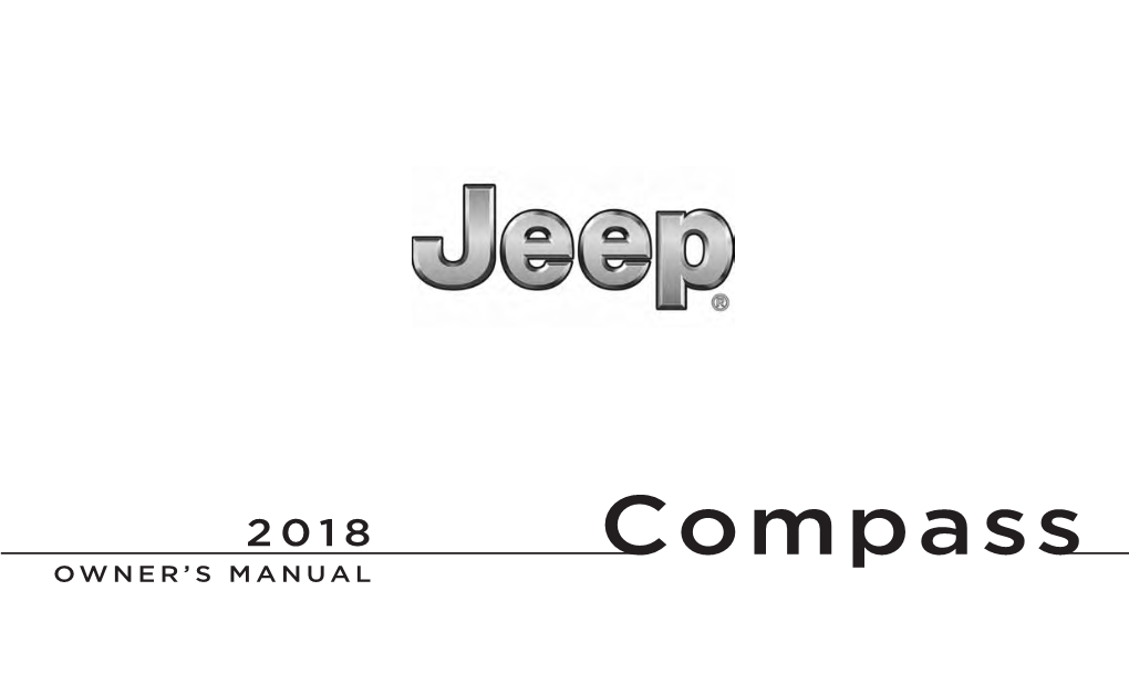 2018 Jeep Compass Owner's Manual