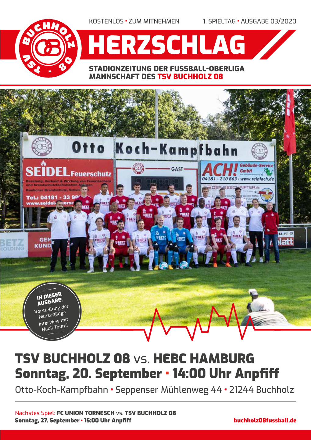 TSV BUCHHOLZ 08 Vs. HEBC HAMBURG Sonntag, 20
