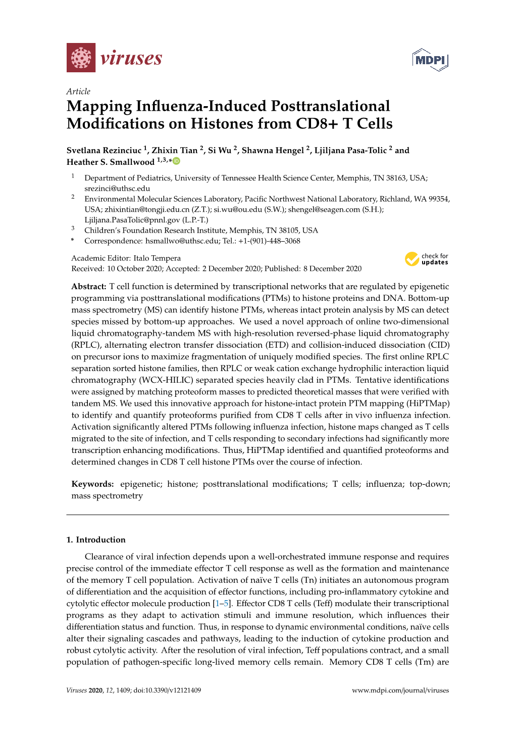 Mapping Influenza-Induced Posttranslational Modifications On