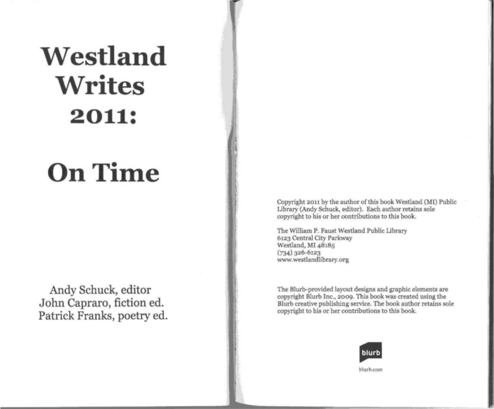 Westland Writes on Time