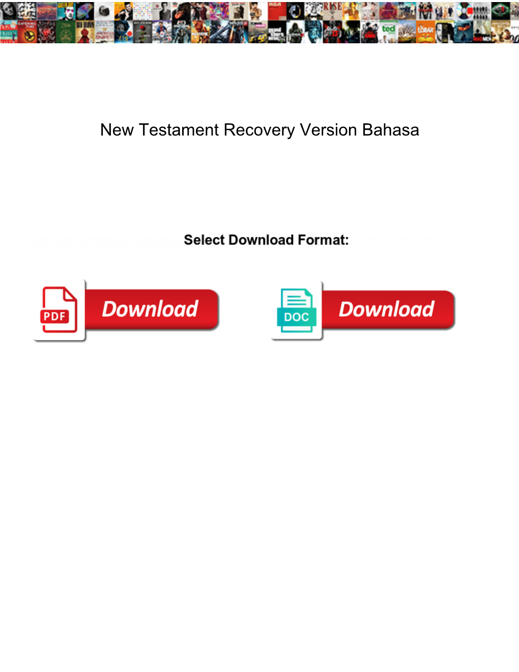 New Testament Recovery Version Bahasa