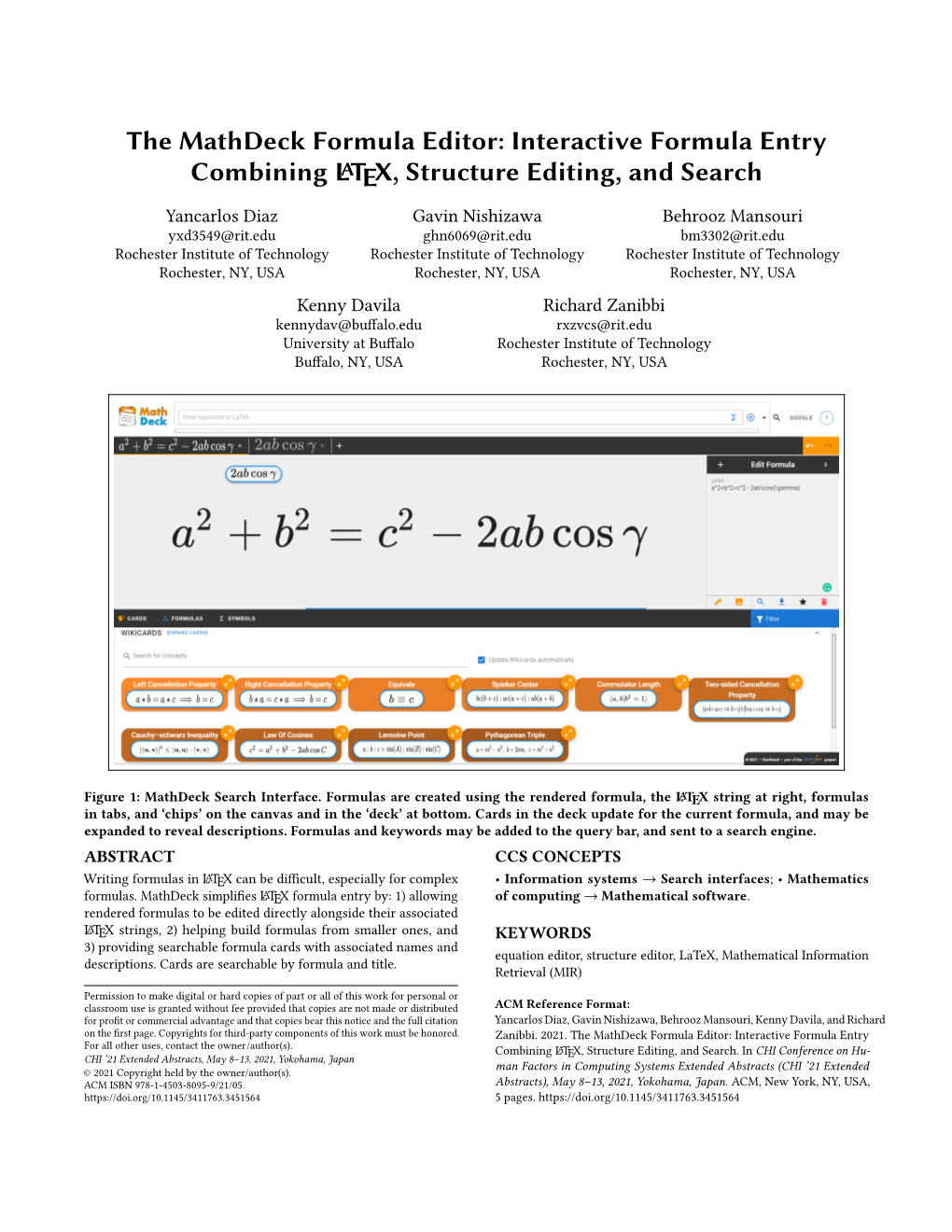 The Mathdeck Formula Editor