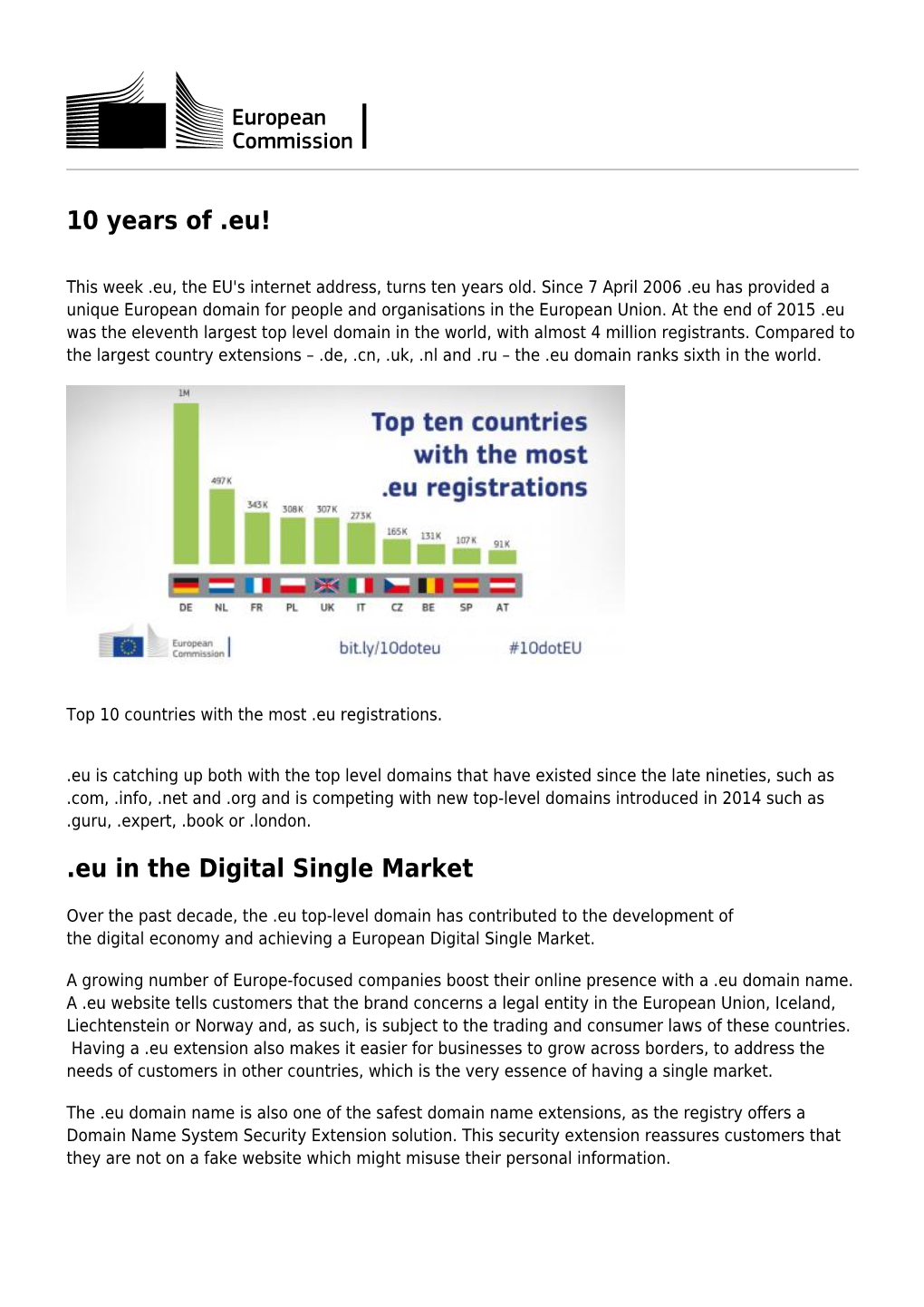 10 Years of .Eu!