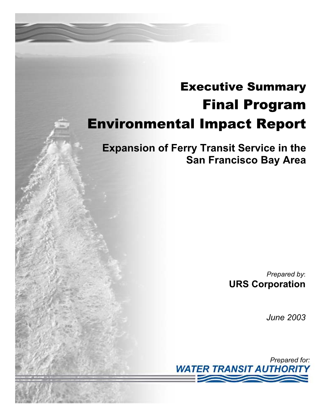 Final Program Environmental Impact Report