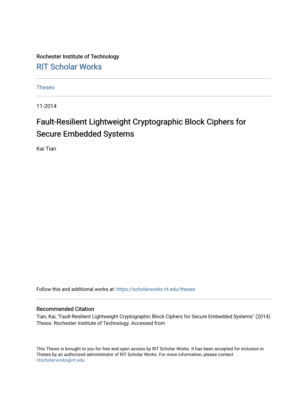 Fault-Resilient Lightweight Cryptographic Block Ciphers for Secure Embedded Systems