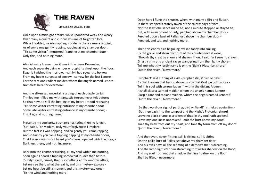 The-Raven-Abridged.Pdf