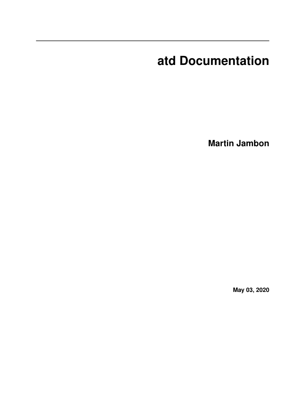 Atd Documentation Martin Jambon