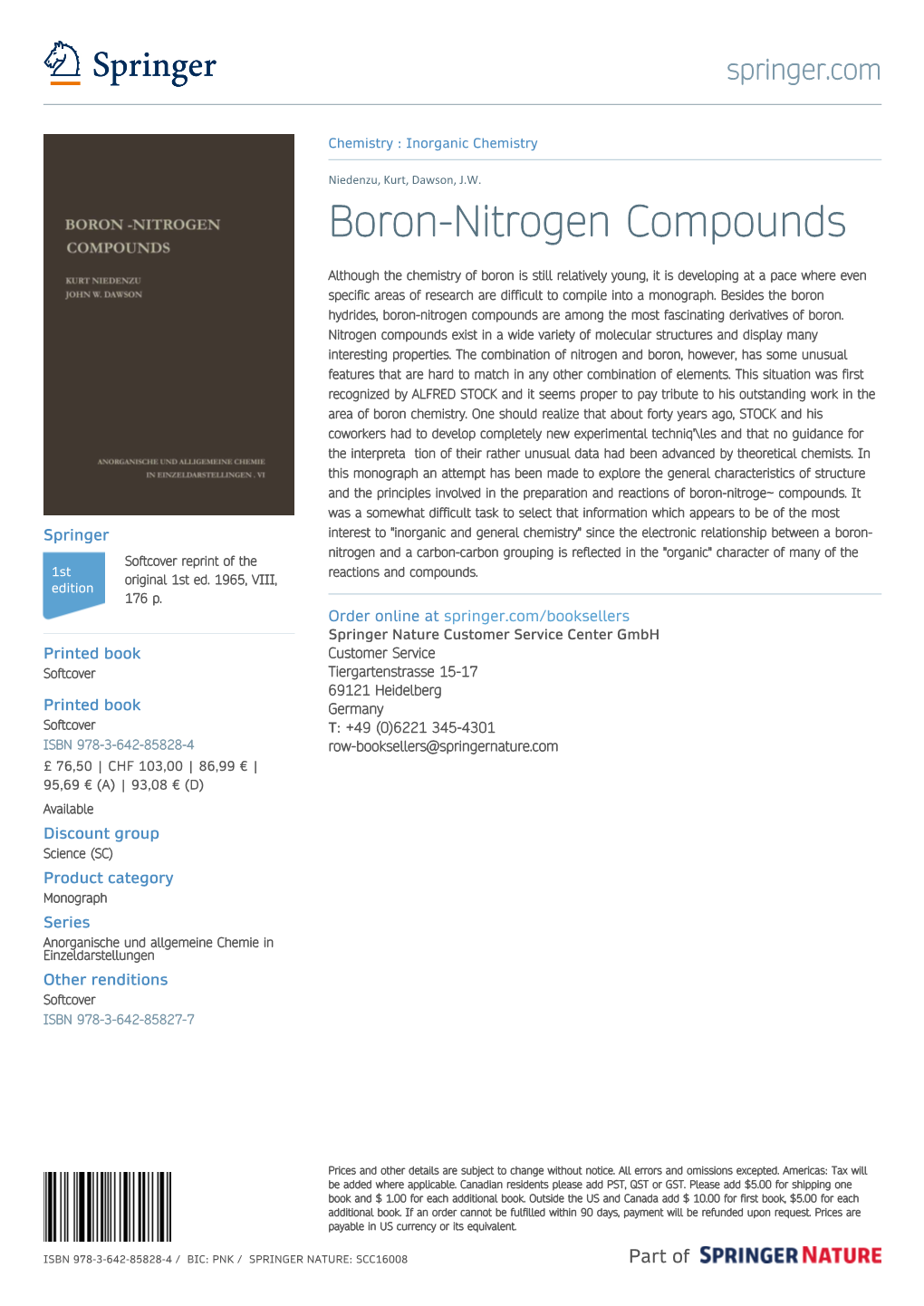 Boron-Nitrogen Compounds