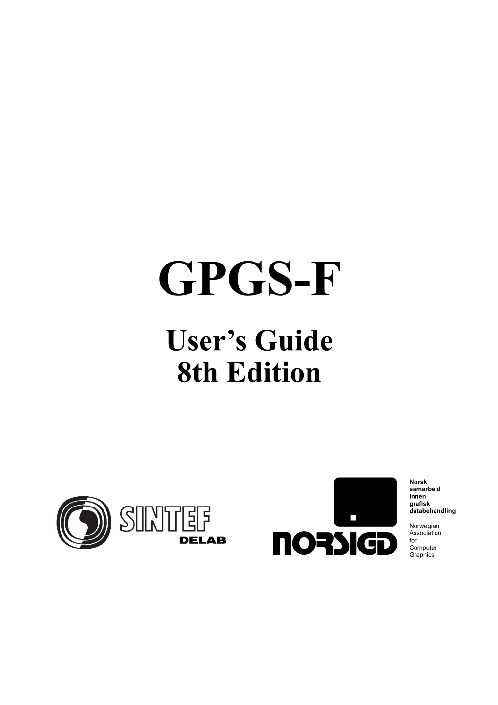 GPGS-F User’S Guide 8Th Edition