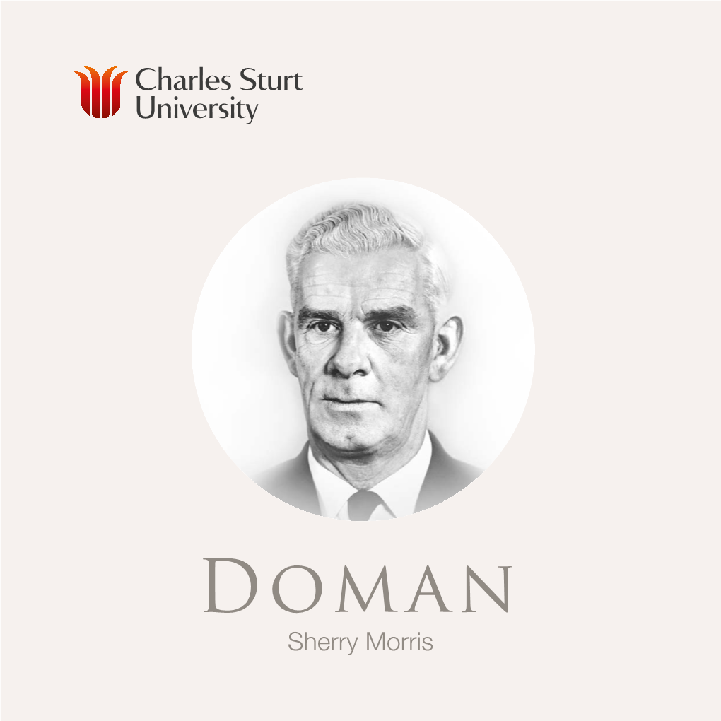 Sherry Morris 2 CHARLES STURT UNIVERSITY | DOMAN DOMAN 3 Doman