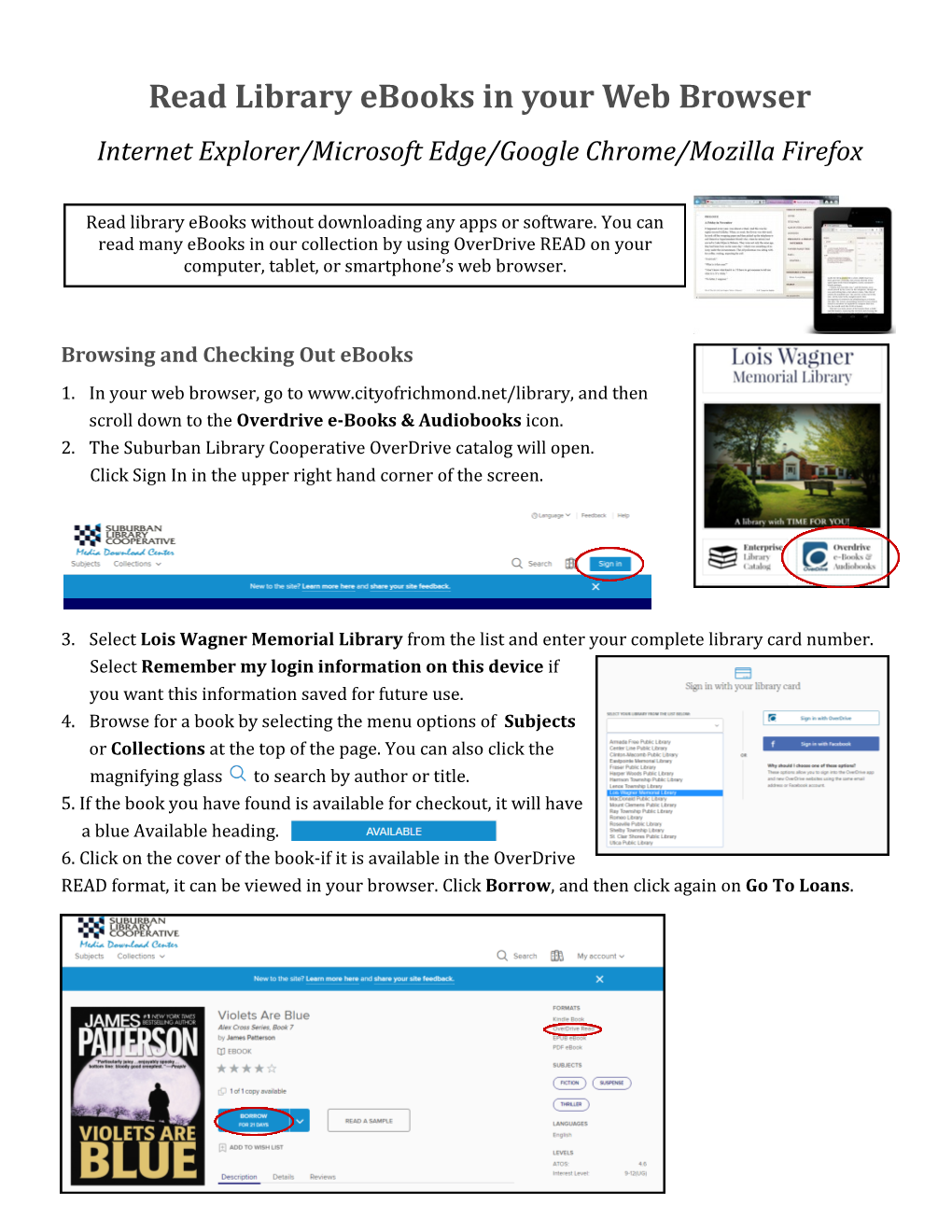 Reading E-Books in a Web Browser