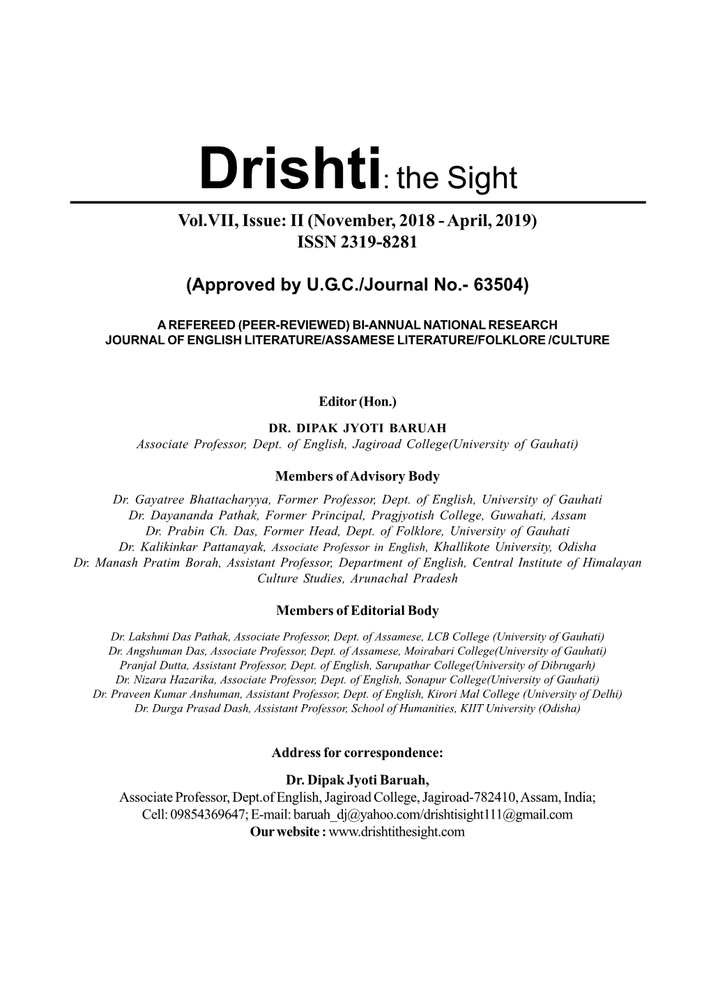 Drishti Setting 2019.Pmd