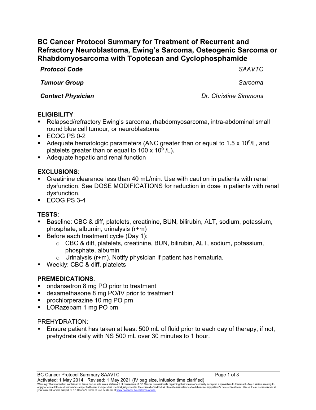 SAAVTC Protocol