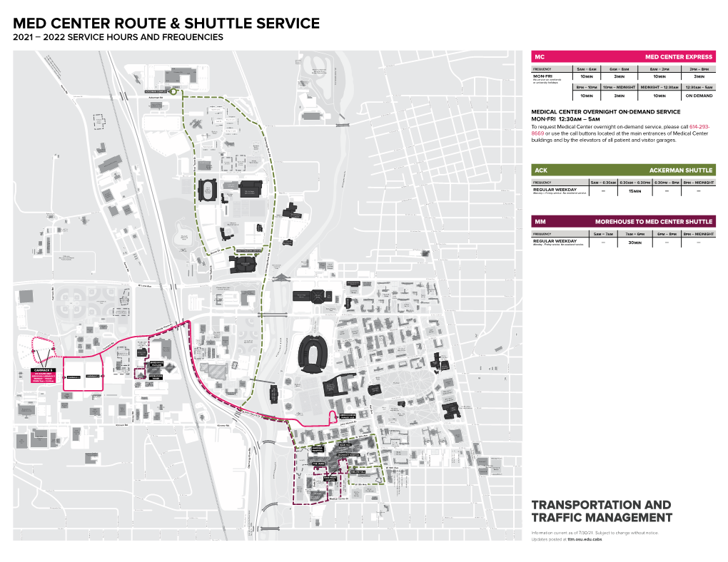 Med Center Route & Shuttle Service