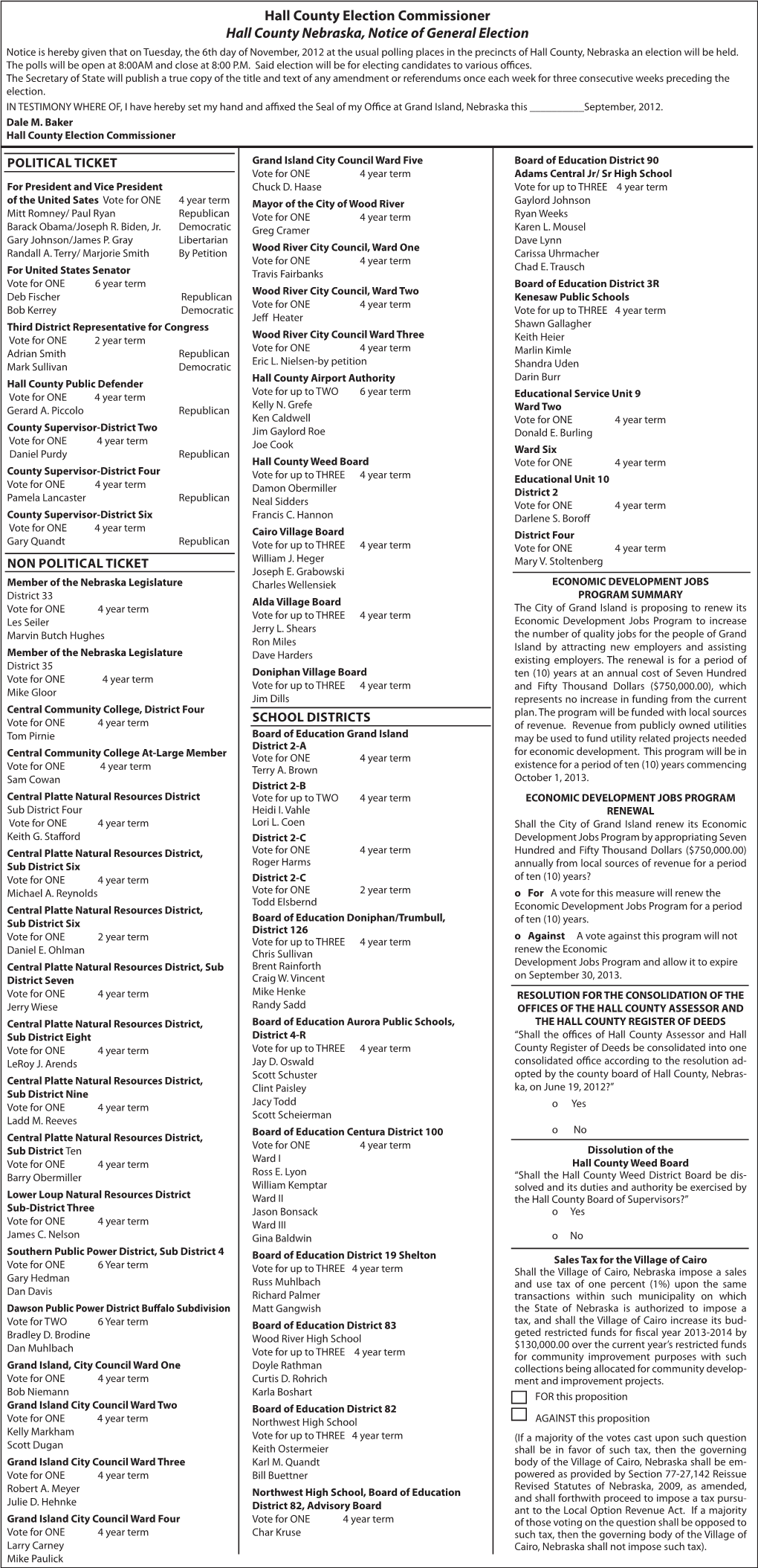 20214671--Hall Co Elec-5X18-Notice of General Election-9-22.Indd