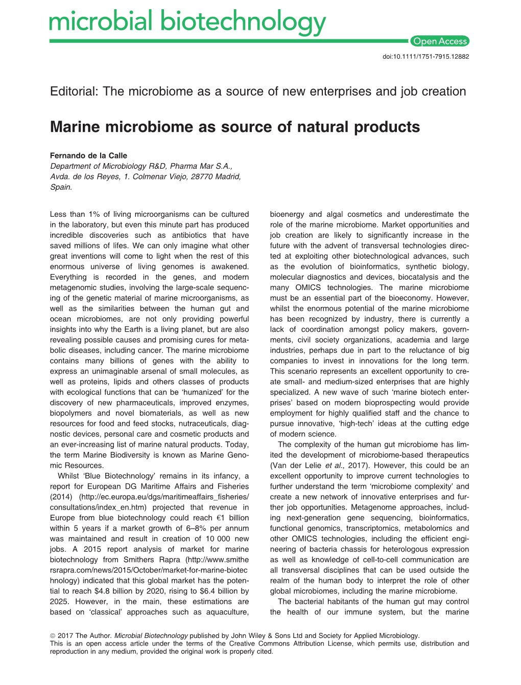 Marine Microbiome As Source of Natural Products