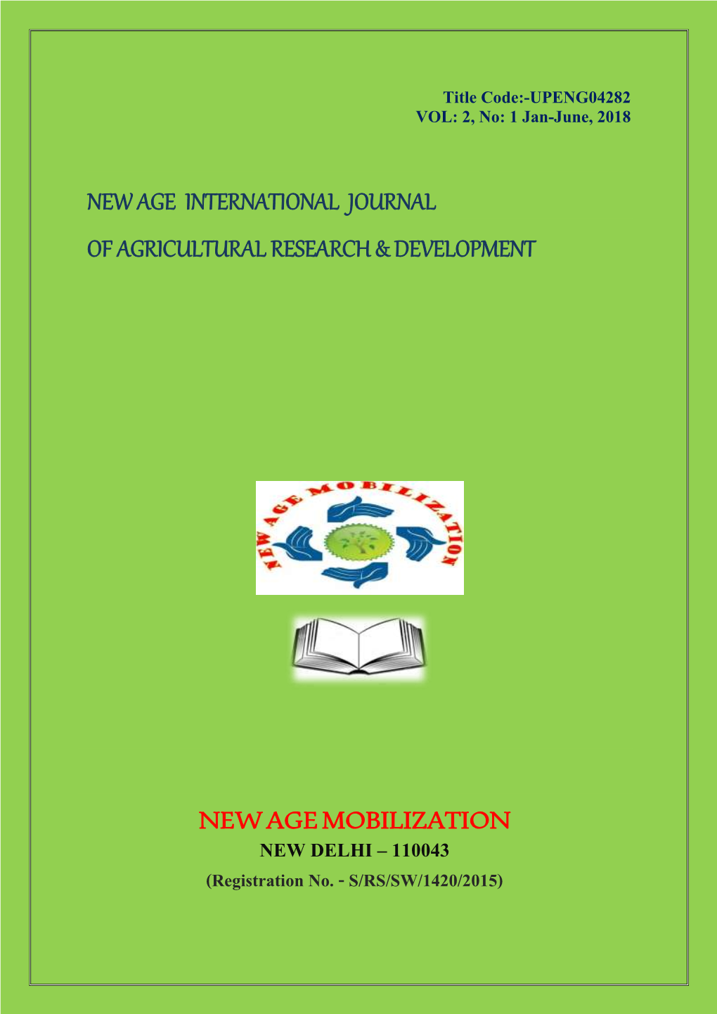 New Age International Journal of Agricultural Research & Development