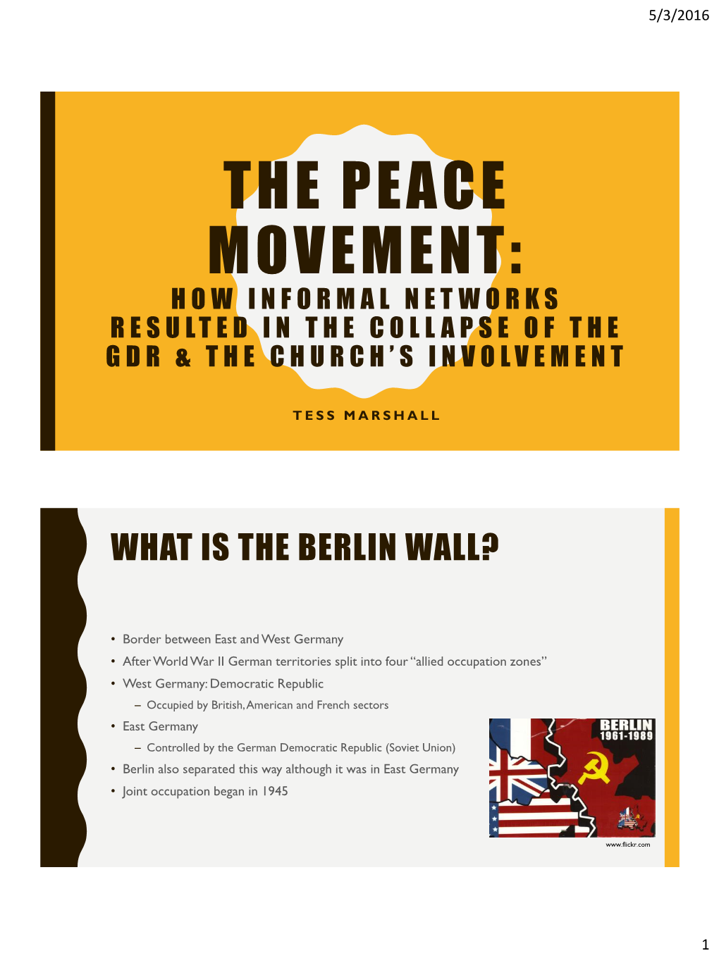 The Fall of the Berlin Wall