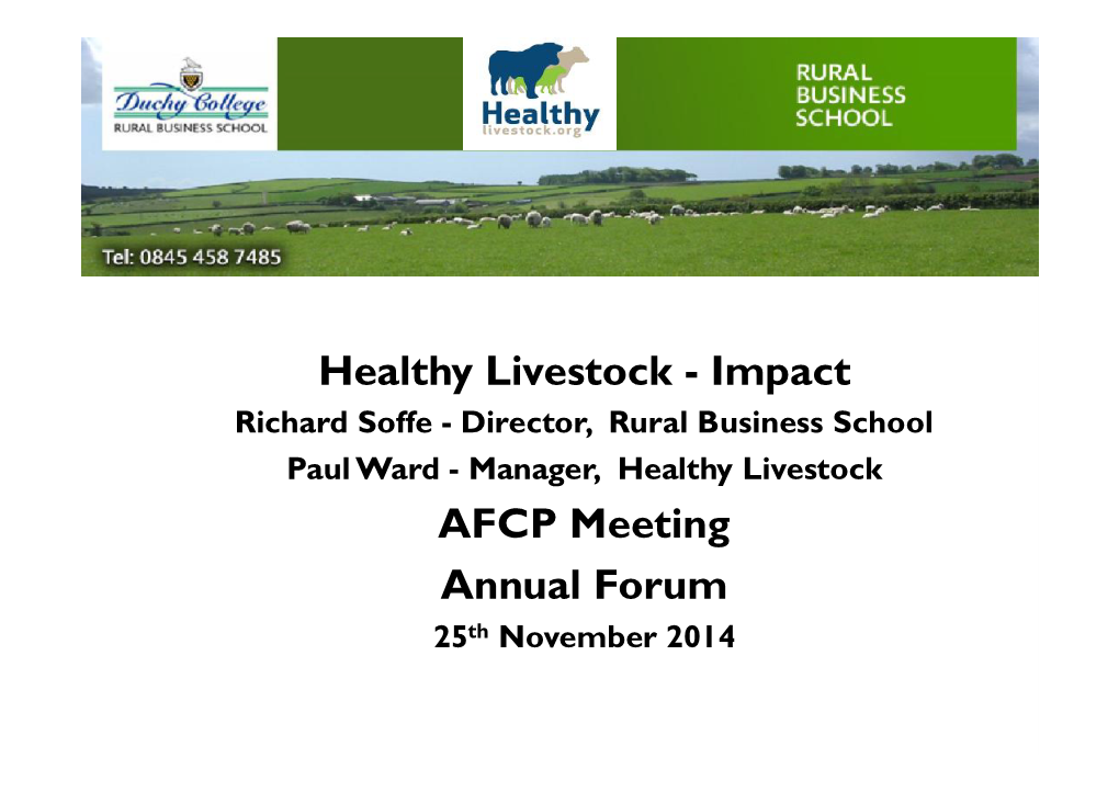 Healthy Livestock