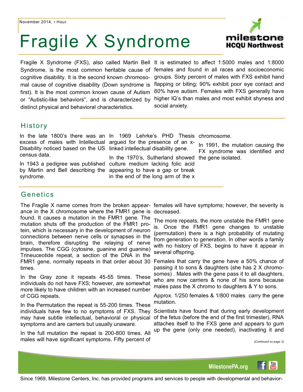 Fragile X Syndrome