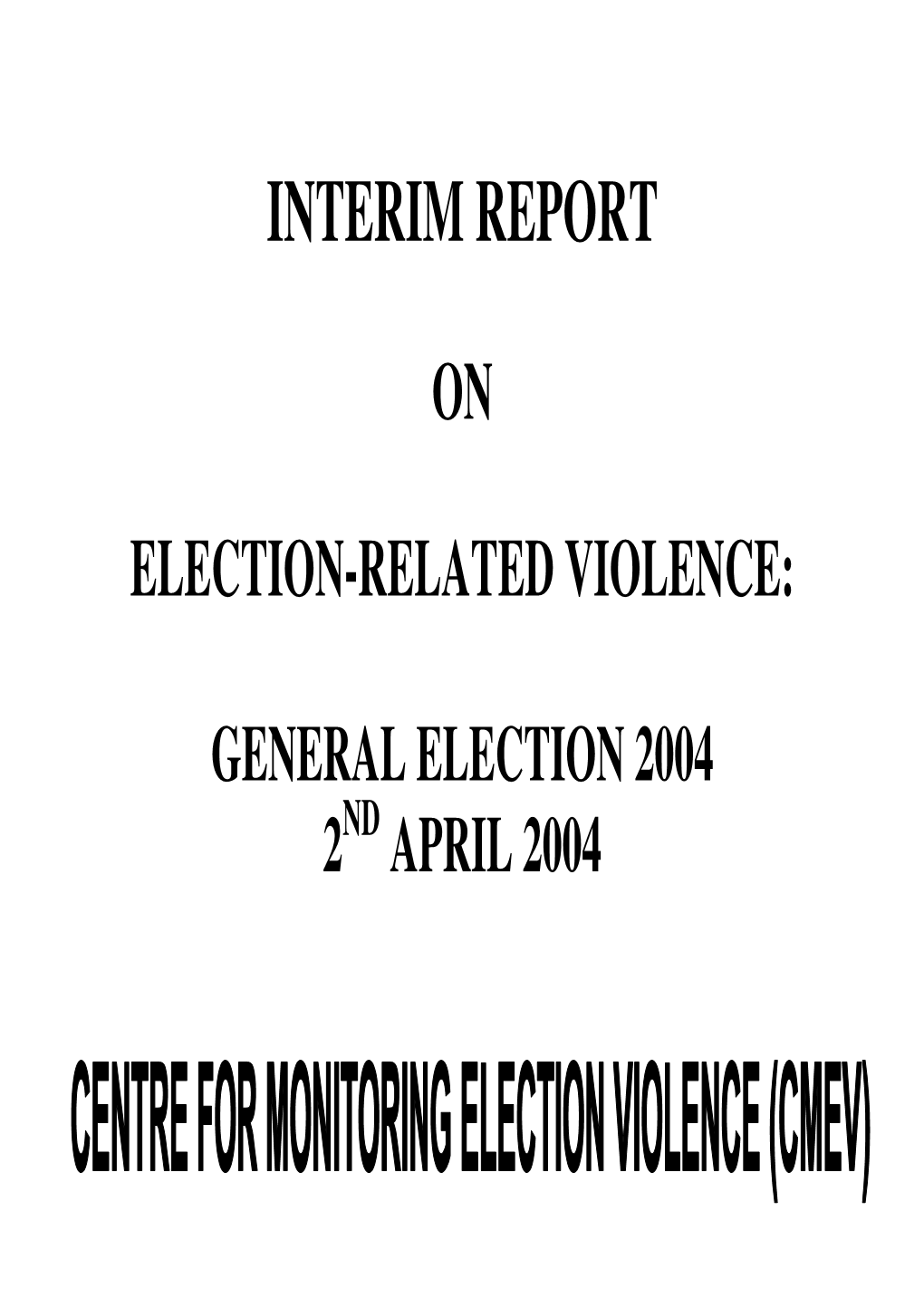 Interim Report