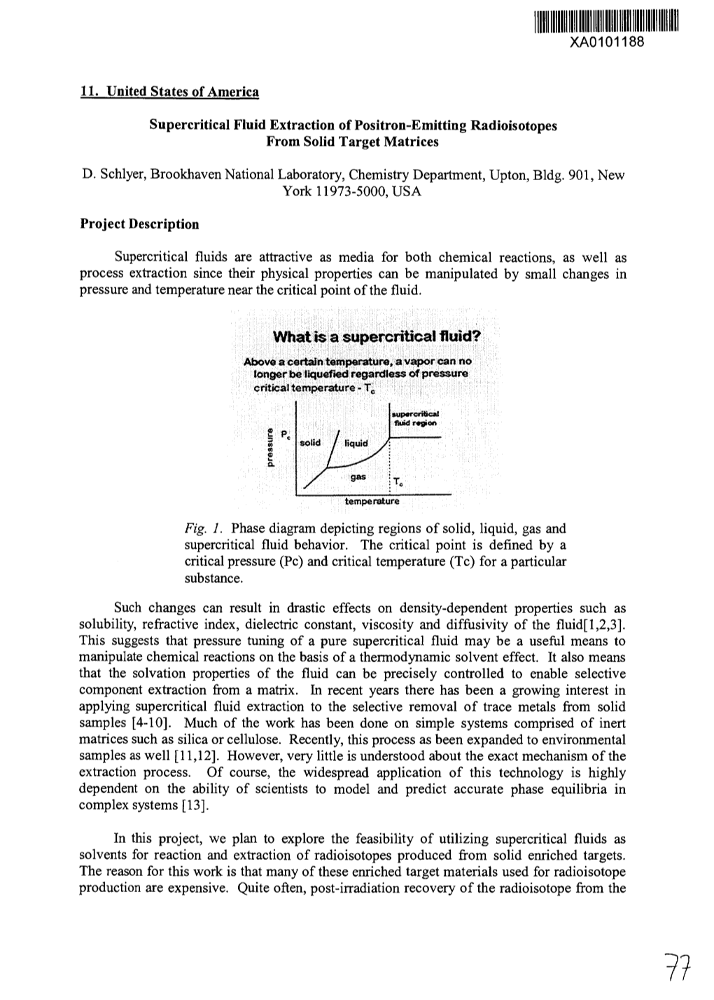 Supercritical Fluid Extraction of Positron-Emitting Radioisotopes from Solid Target Matrices