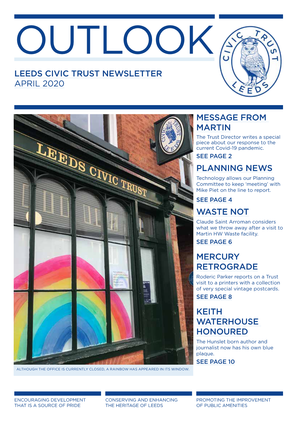 Leeds Civic Trust Newsletter April 2020 Message From