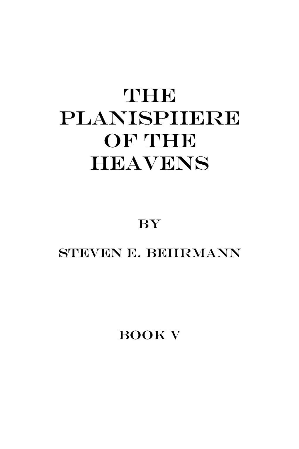 The Planisphere of the Heavens