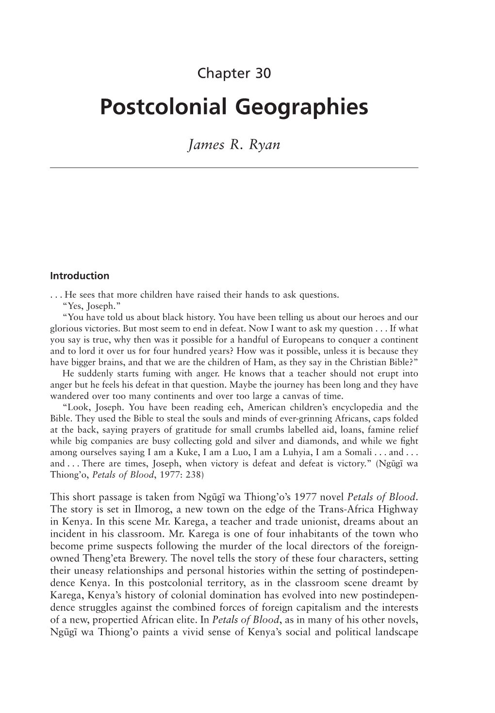 Postcolonial Geographies