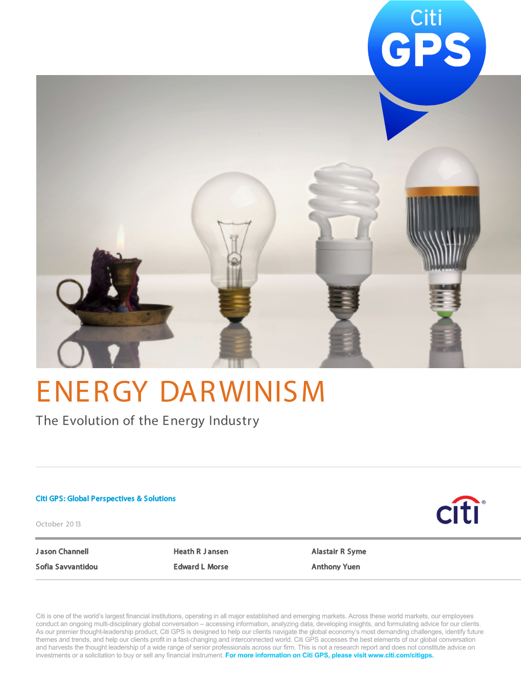 ENERGY DARWINISM the Evolution of the Energy Industry
