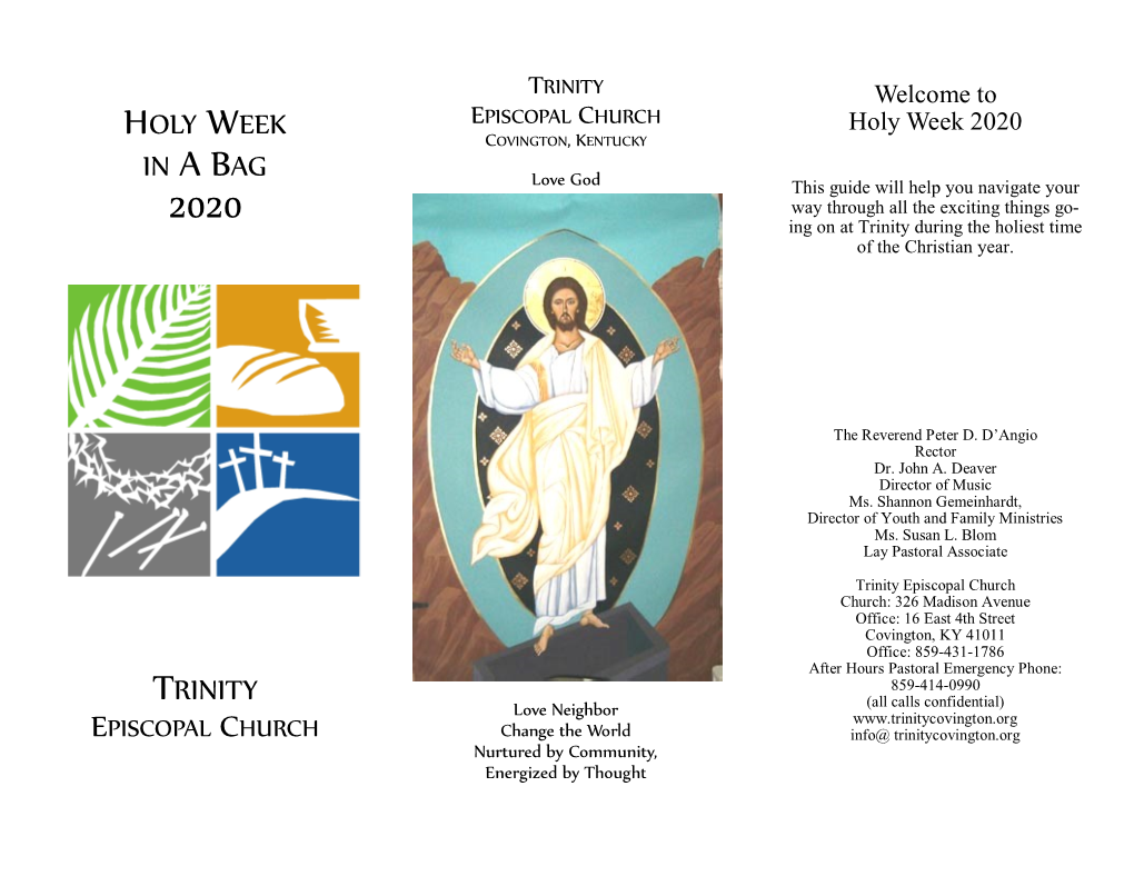 Holy Week in a Bag Trinity