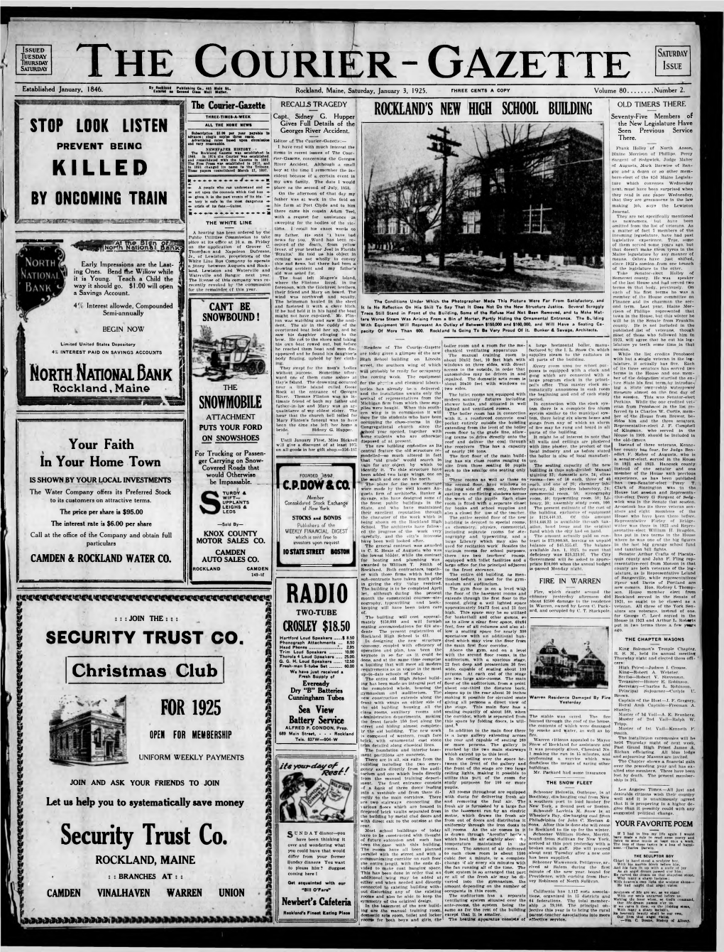 Courier Gazette : January 3, 1925